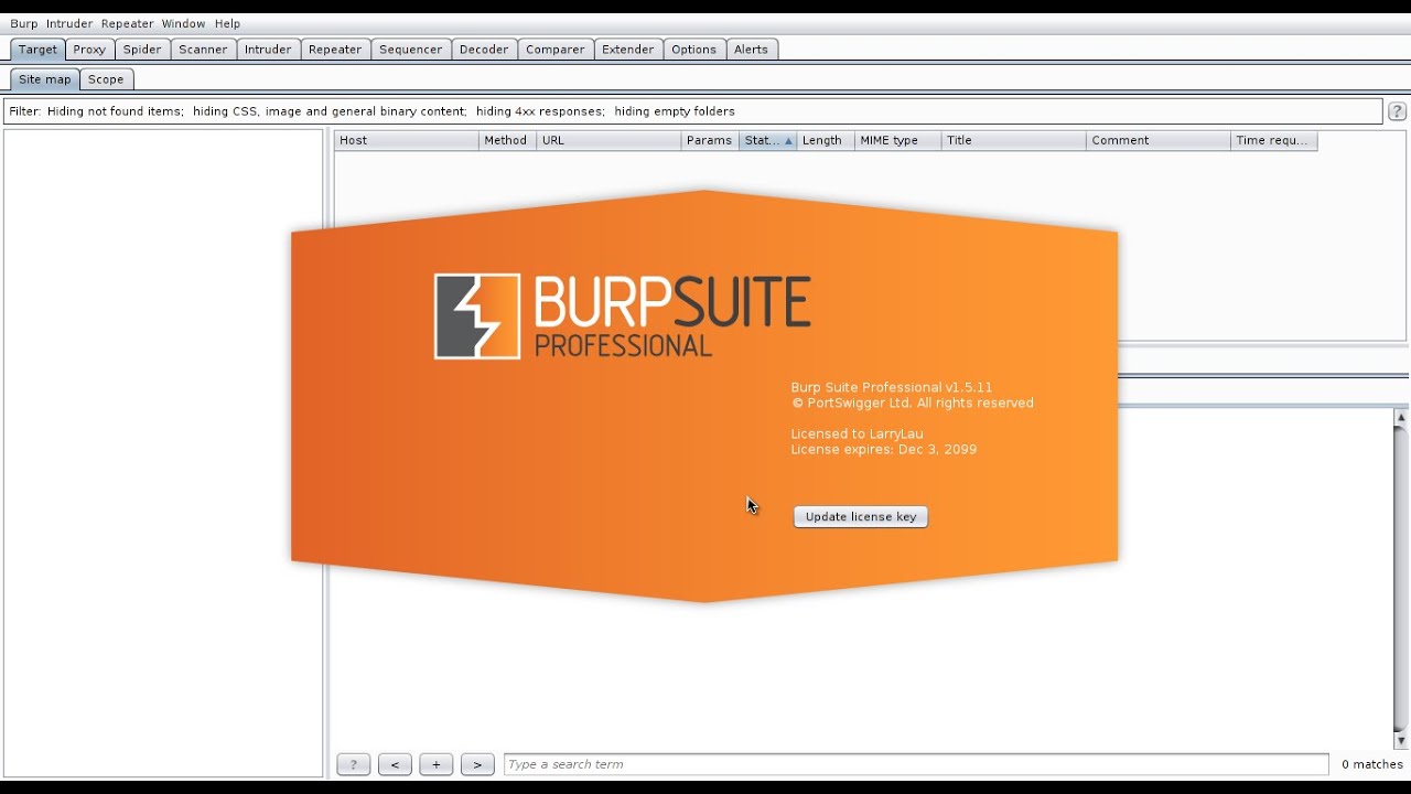 burp suite edition v1.7.05