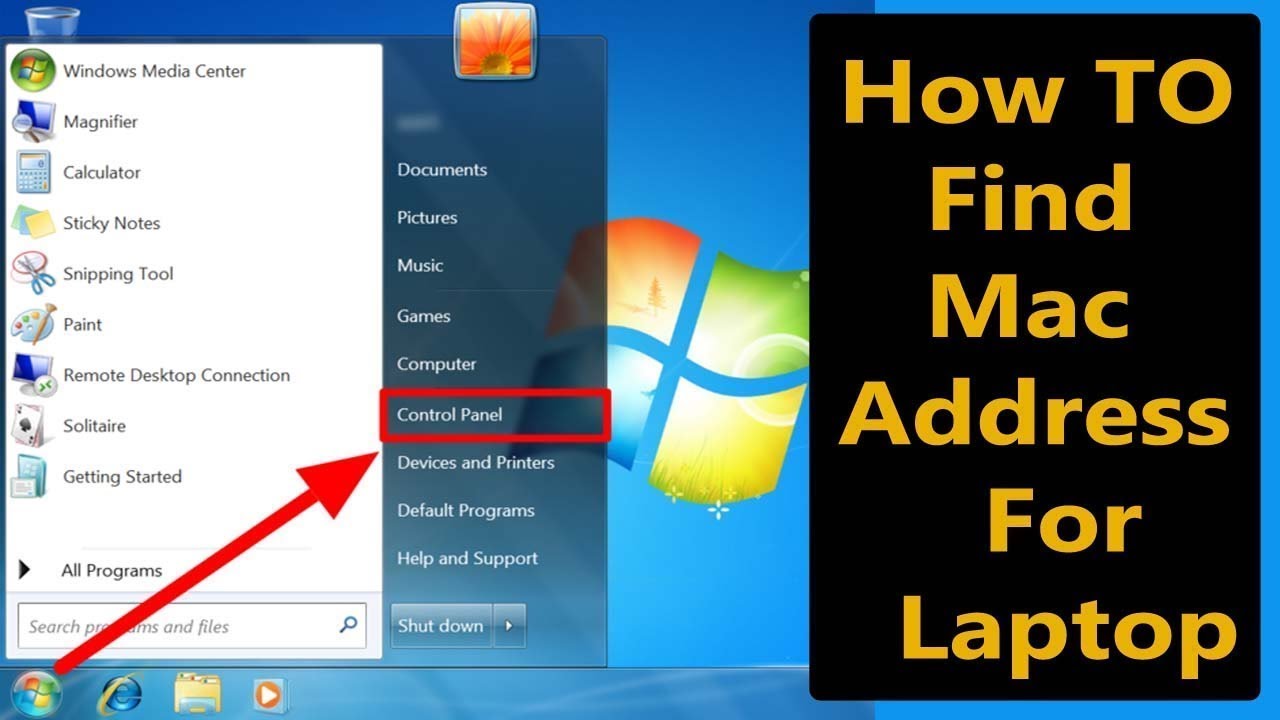 how to find hp laptop mac address