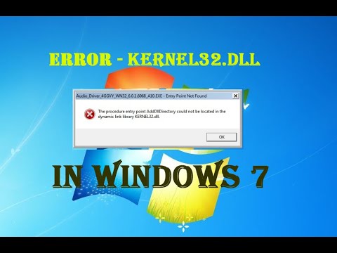 How to fixed dynamic link library Kernel32.dll Error ...