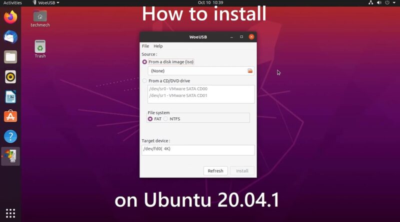 Woeusb как установить в ubuntu