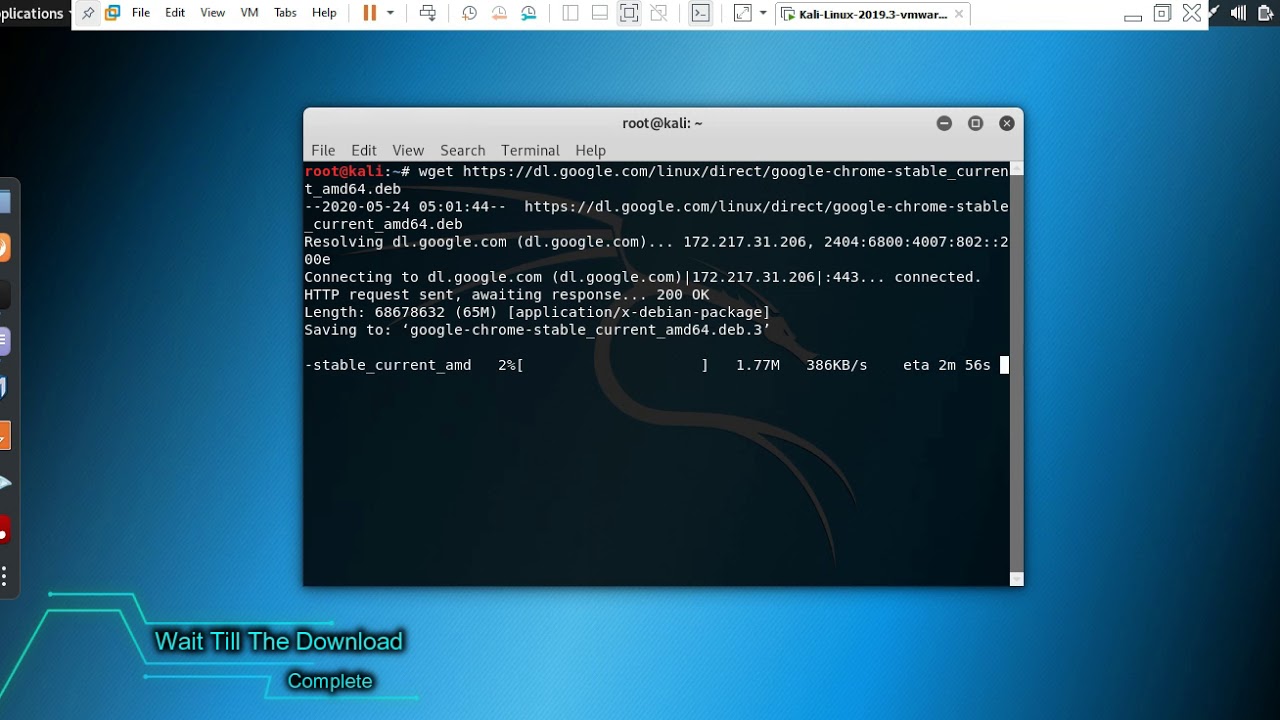 how to download google chrome on kali linux