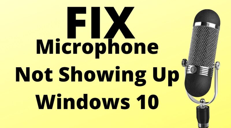 bluetooth microphone not showing up windows 10