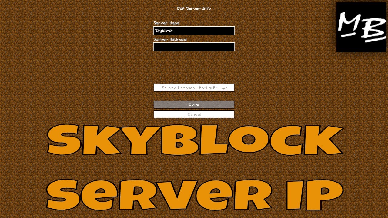 one block skyblock server
