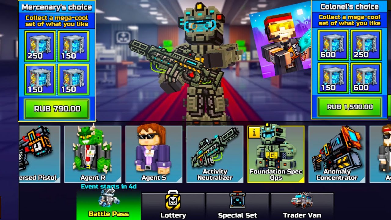 Pixel Gun 3D - Update 18.2 Members Secret Foundation And SUPER DONATE