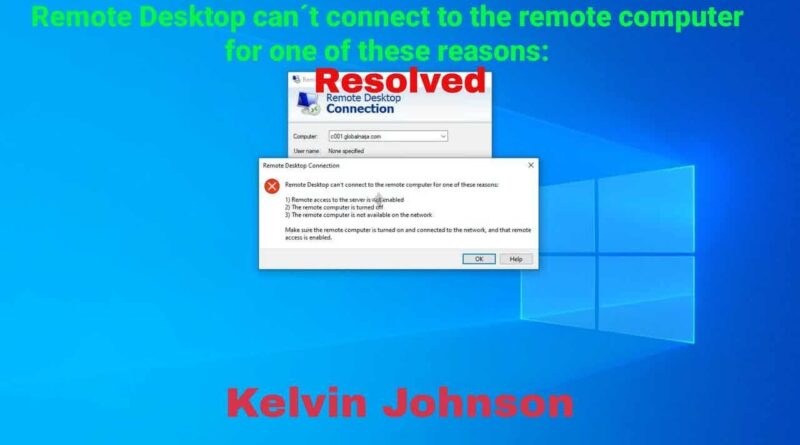 remote desktop start menu not working
