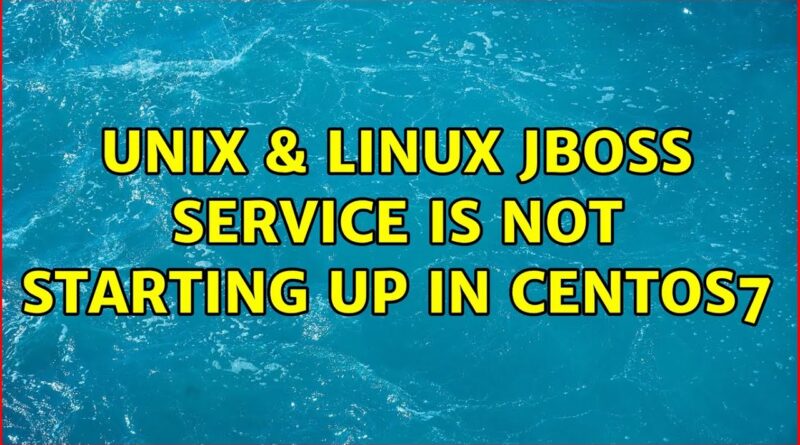 unix-linux-jboss-service-is-not-starting-up-in-centos7-benisnous