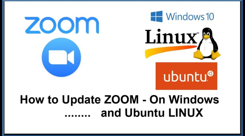 Update Zoom On Ubuntu Linux And Windows 10