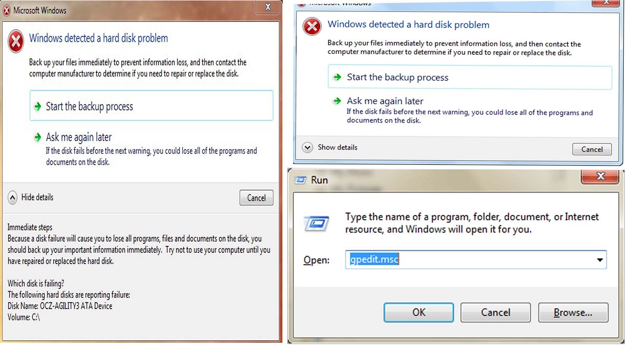 Windows Detected A Hard Disk Problem Fix This Error Messagevideo 9729