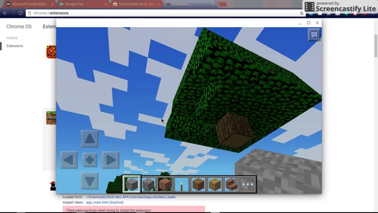 how to get minecraft for free on chromebook