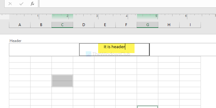 how do i add header in excel