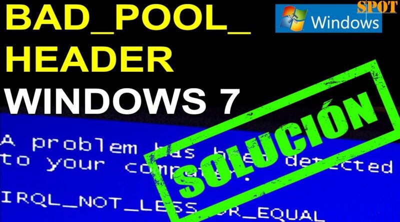 0x00000019 bad pool header windows 7 как исправить