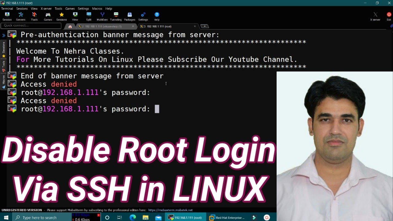 Disable Root In Linux