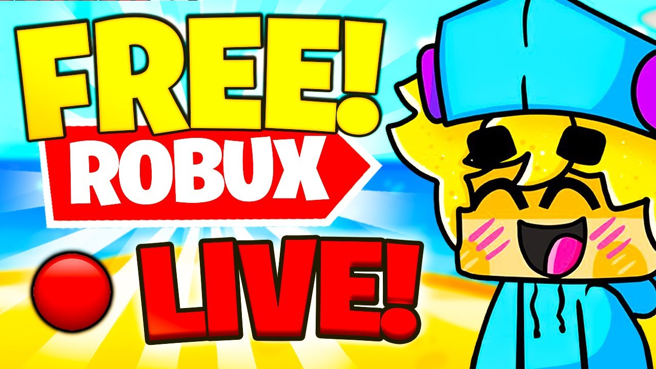 Free Robux Giveaway Live In Roblox Benisnous - wie bekommt man in roblox kostenlos robux