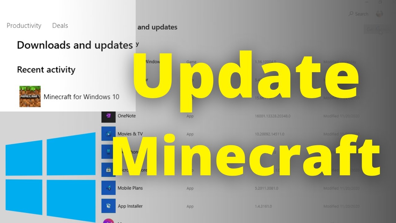 Fix windows 10 Minecraft update Problem Easily Update Minecraft on