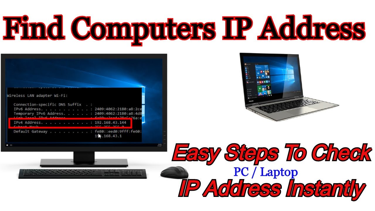 How To Find an IP Address in Computer | Know Your PC IP ...