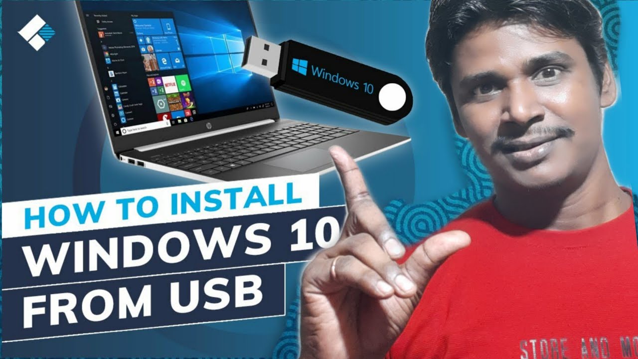 download the windows 10 tool to the usb drive