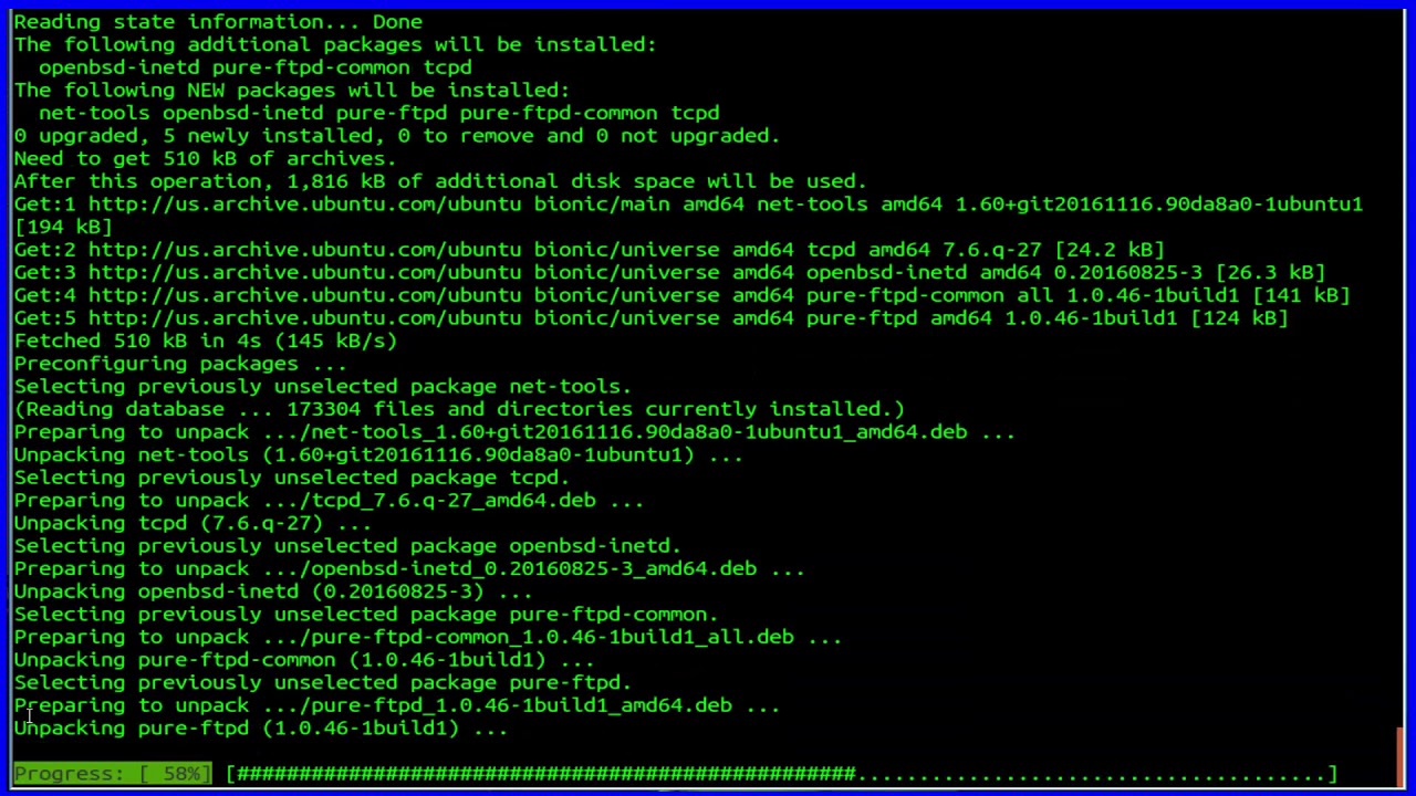 ubuntu ftp server install