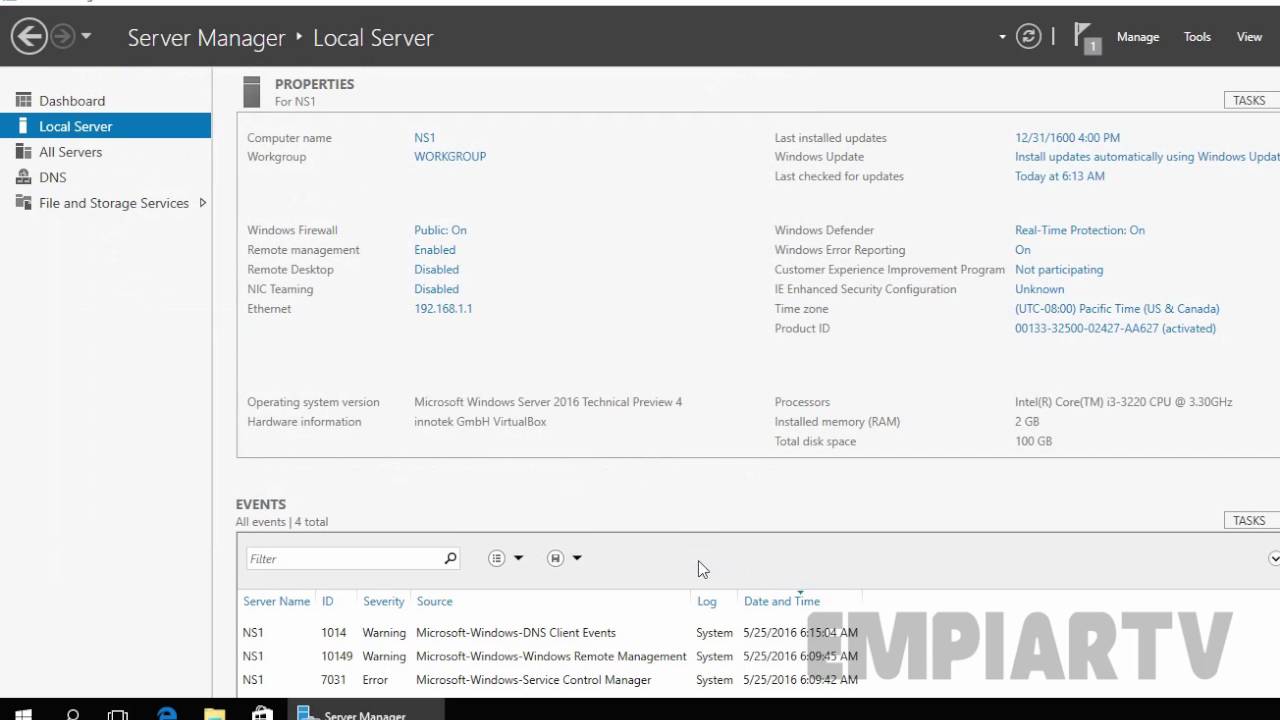 Windows server core настройка dns