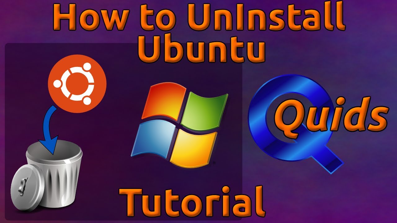 how to uninstall linux ubuntu from windows 7