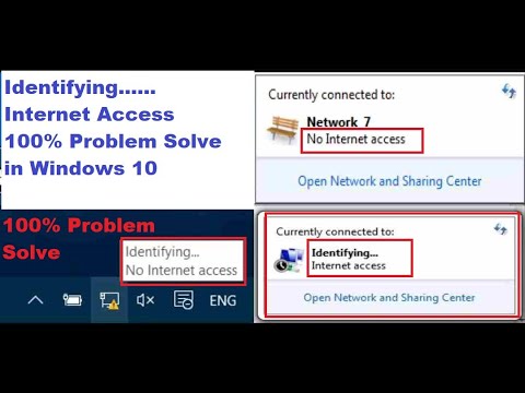 Identifying internet access in windows 10  Fix Unidentified Network & No Internet In Windows 10