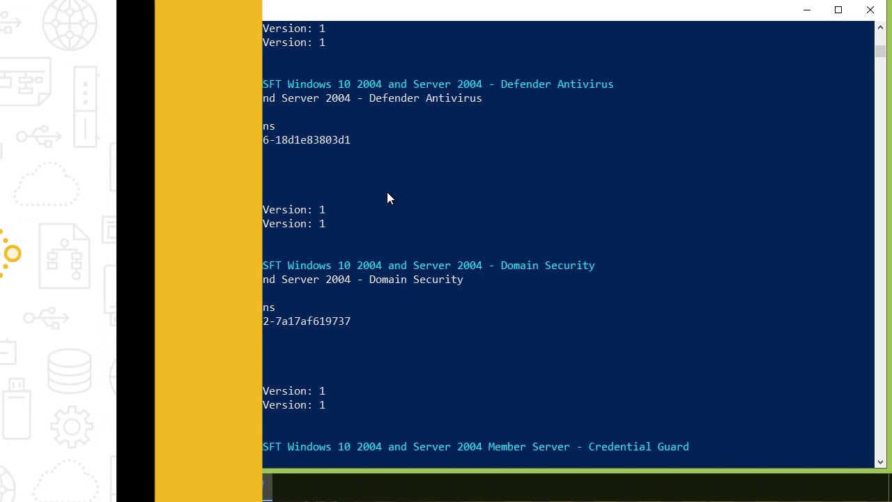 user rights assignment windows server 2019