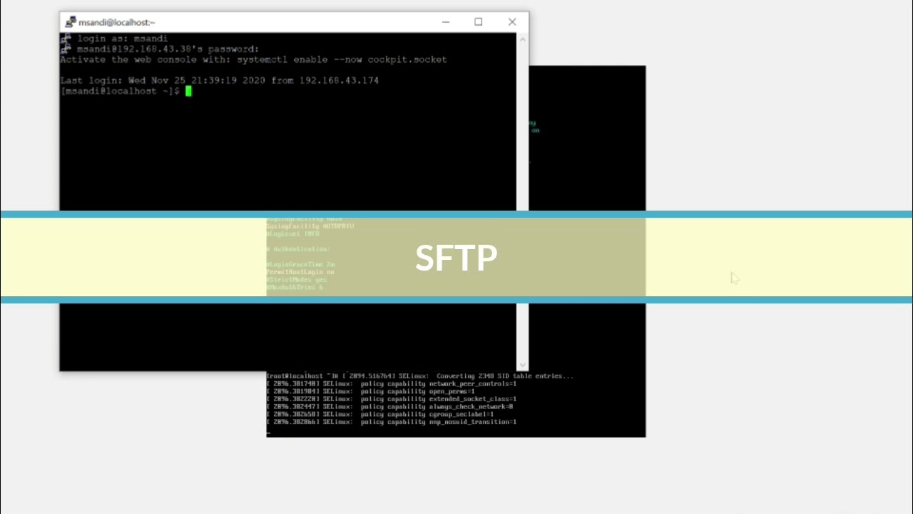 Настройка sftp centos 8