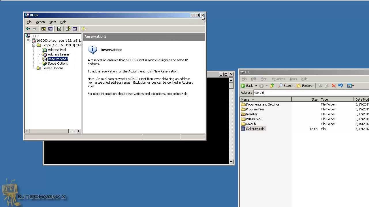 Перенос dhcp с windows 2003 на windows 2003