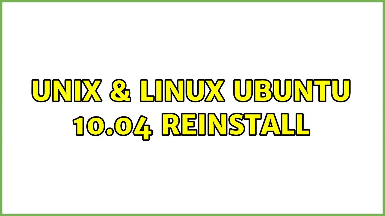 Ubuntu это unix или linux