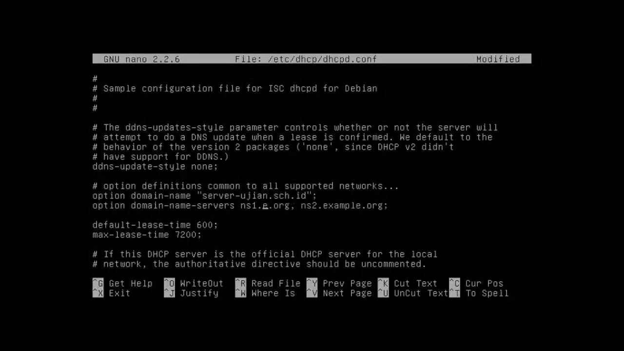 Настройка dhcp сервера debian 10