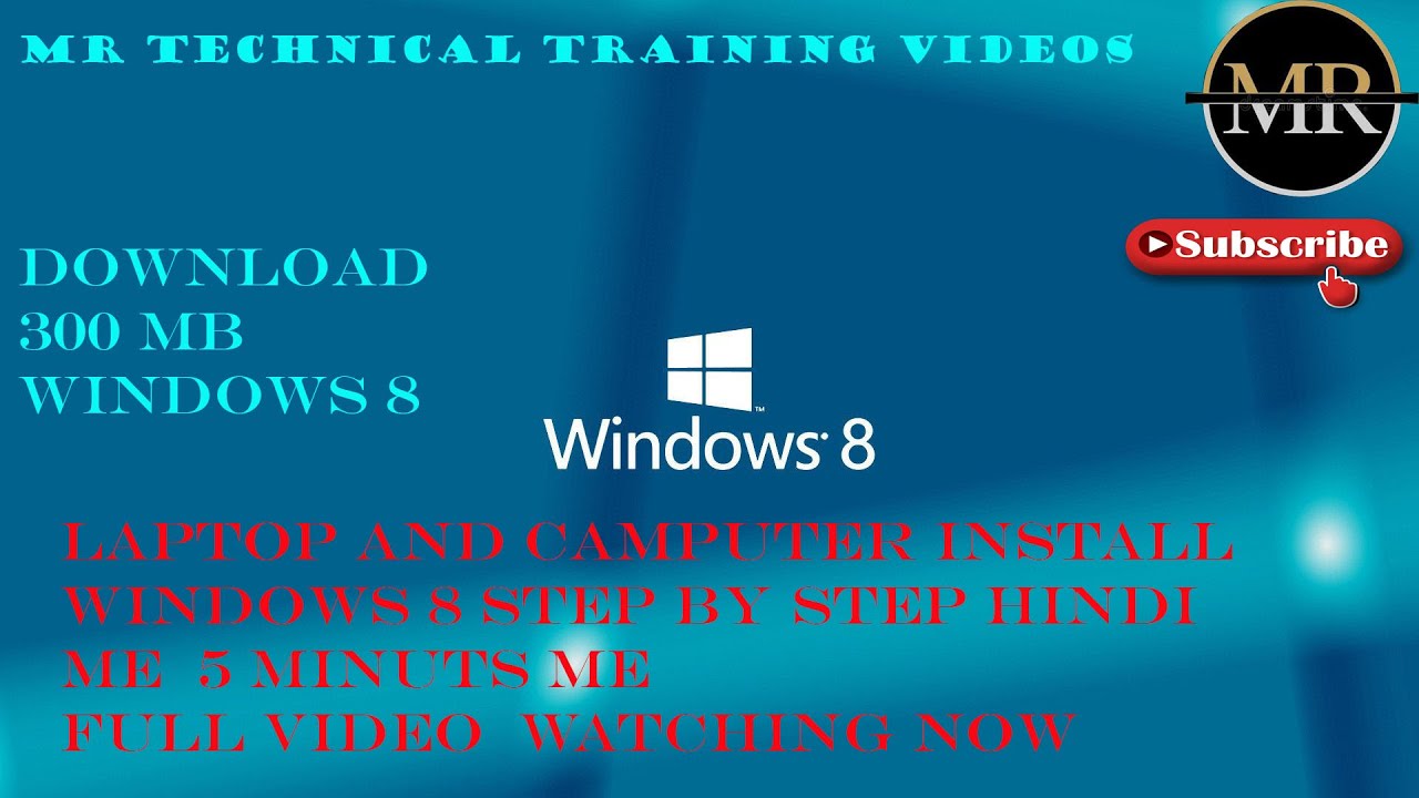 #windows_8 Install Windows 8.1 Step By Step in Hindi Windows 8.1 300mb ...