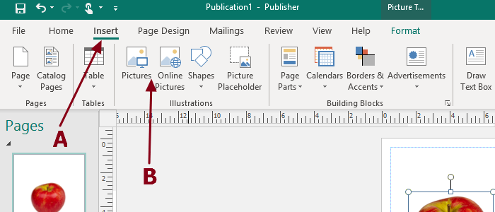 Add, Move and Modify Pictures in Microsoft Publisher