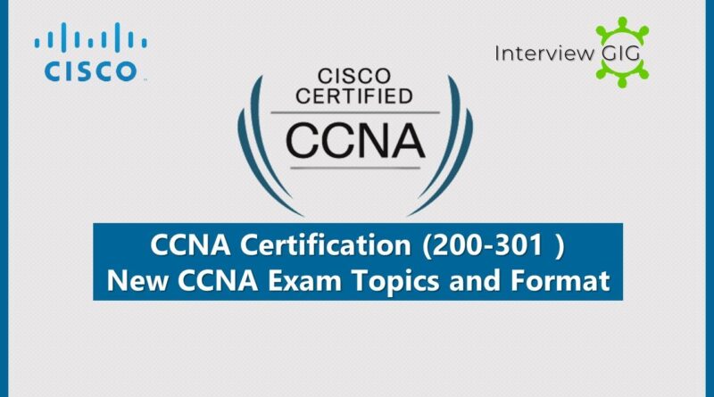 CCNA Exam 200-301 | Exam Topics And New Format | New Cisco CCNA ...