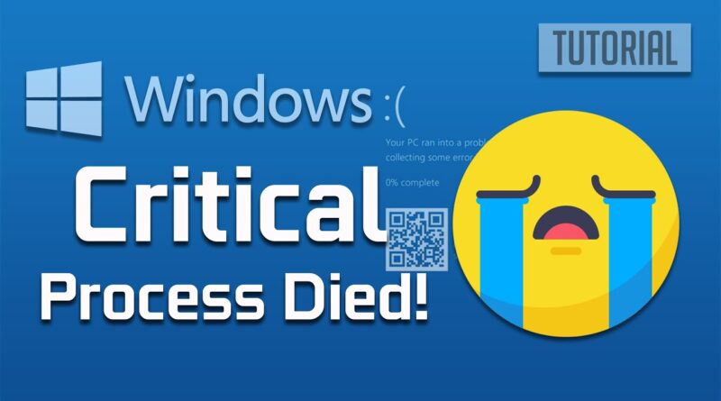 Как исправить critical process died windows 11