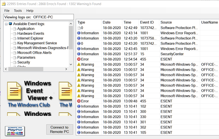 Event Viewer is missing in Windows 10 > BENISNOUS