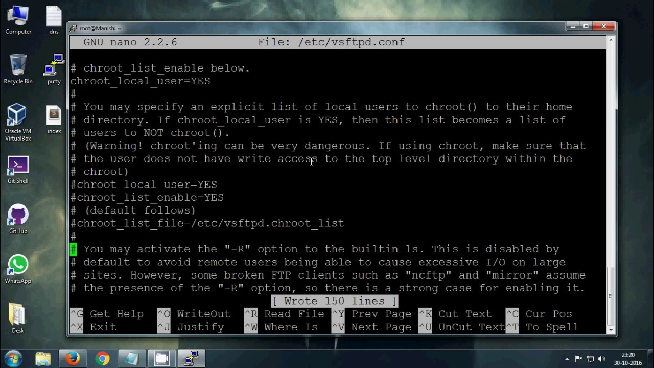 ftp server ubuntu with login