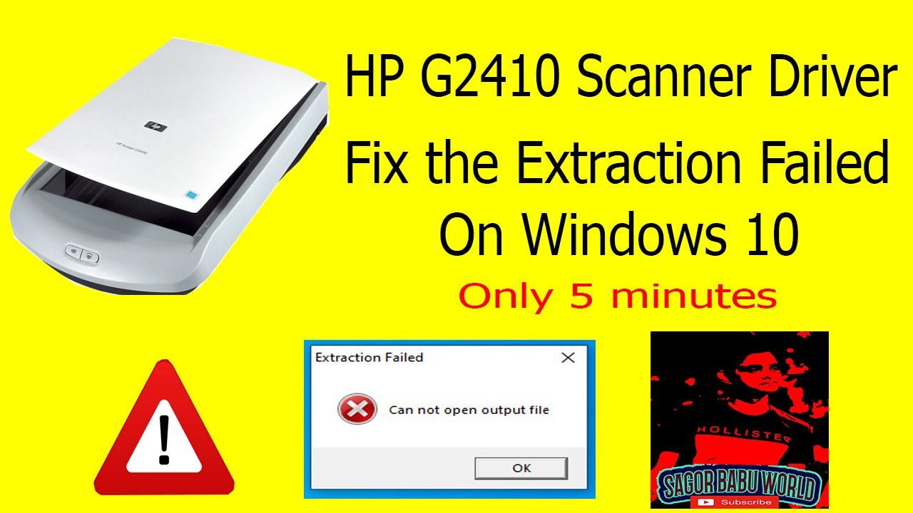 HP Scanjet G2410 Scanner Driver Installation Error Fix Windows 10, 7, 8, 8.1 | Full Tutorial ...