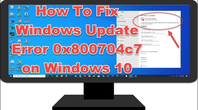 Ошибка 0x800704c7 windows 10 как исправить