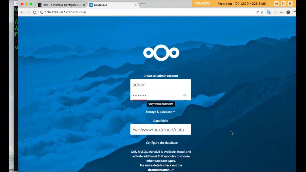 Настройка nextcloud ubuntu server