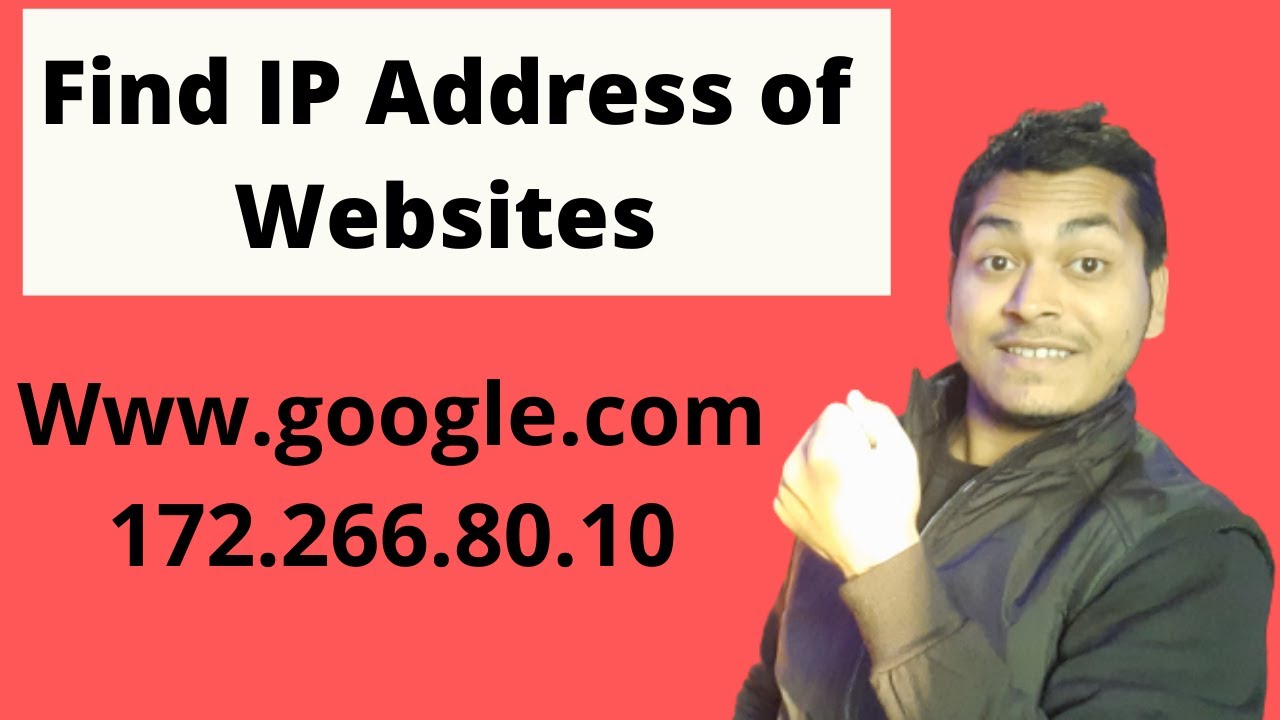 how to find out website ip address