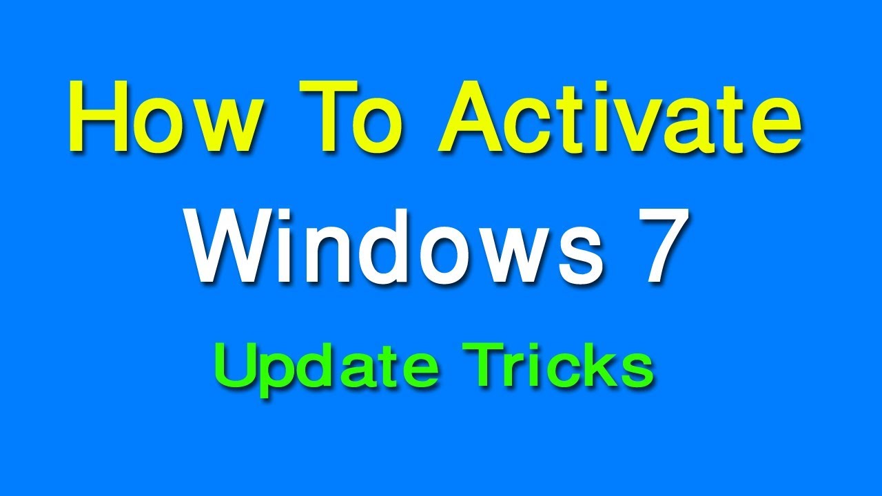 How To Activate Windows 7 For Free Permanently 2020