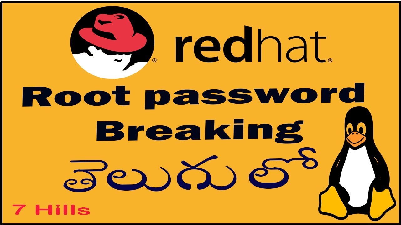 how-to-break-red-hat-linux-root-password-in-telugu