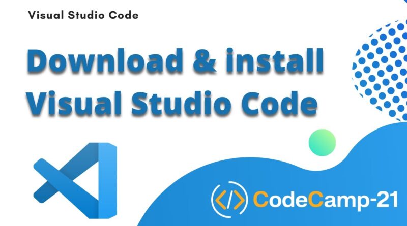 visual studio code download and install