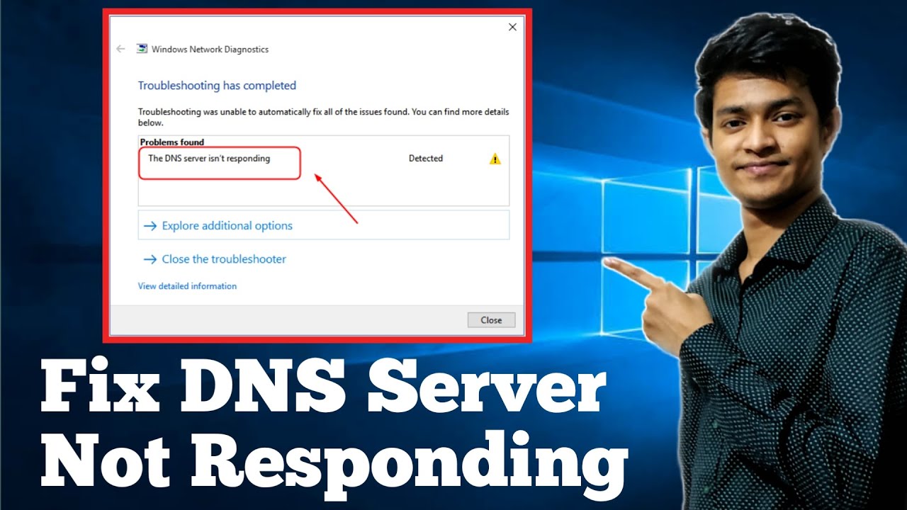 How to fix dns server not responding on windows 10/7/8 | Wifi or Wired