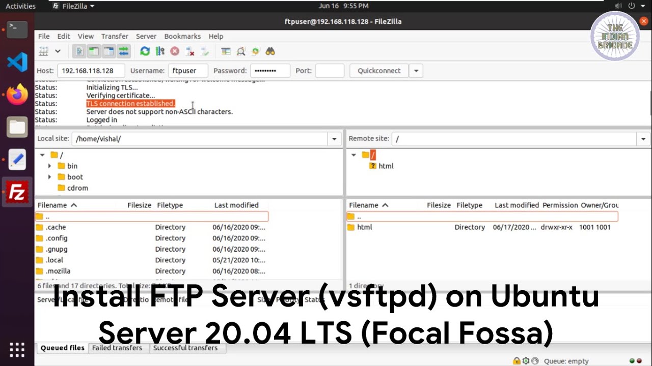 ubuntu install ftp server