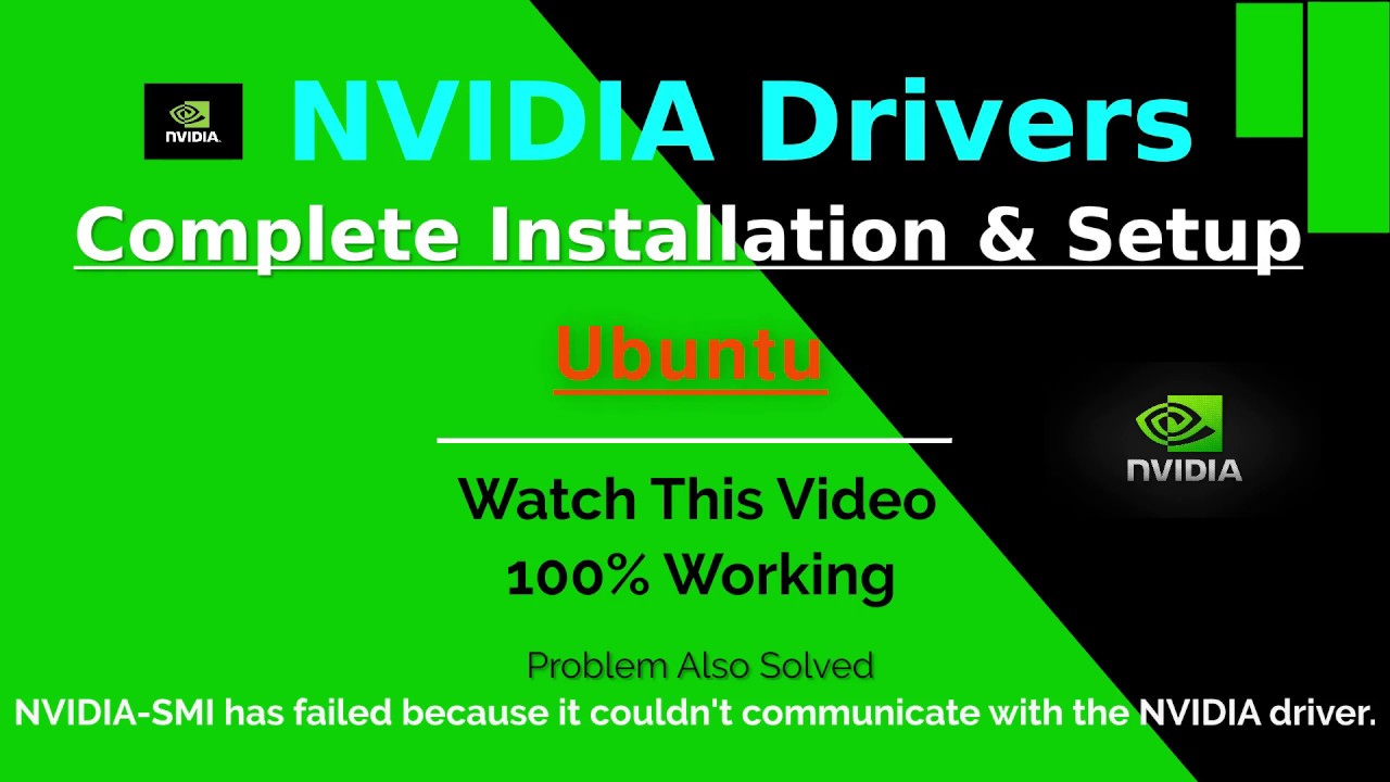 install nvidia driver linux