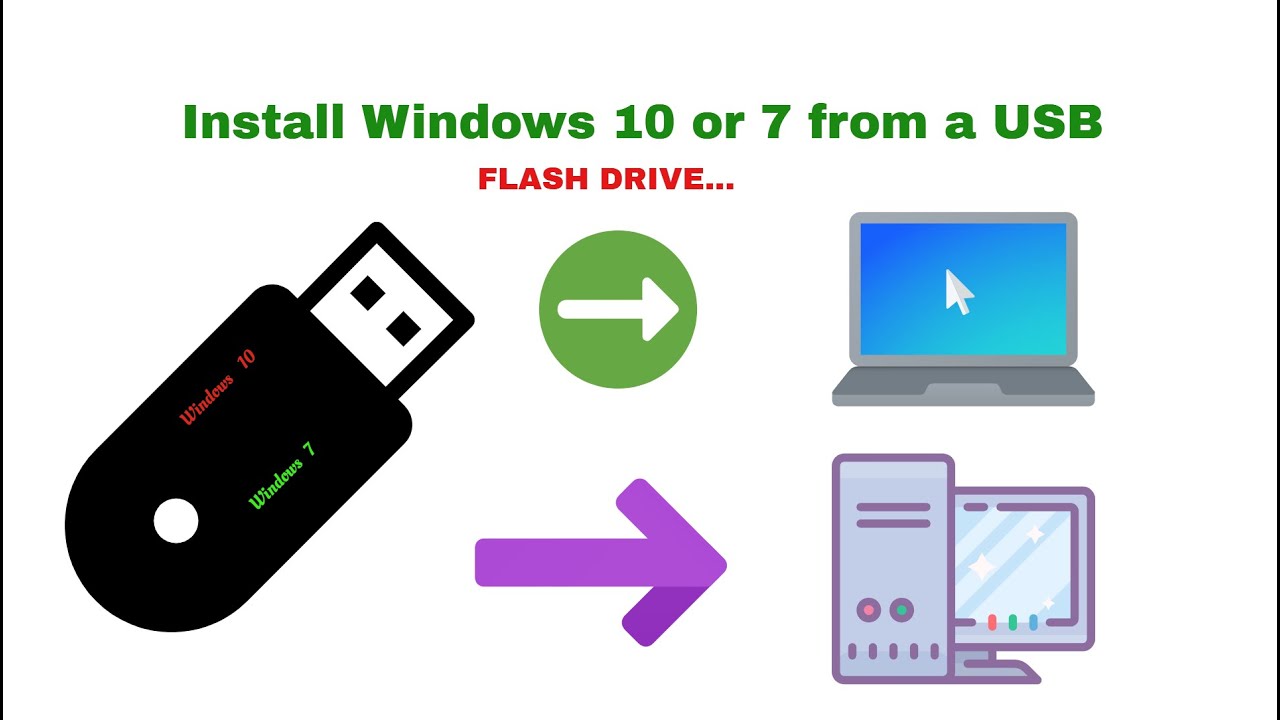 how to install windows 10 from flash drive