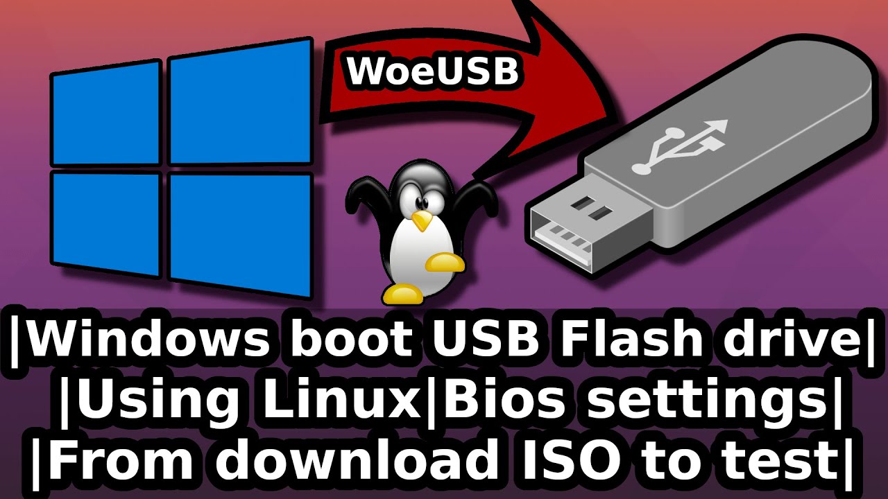 how to make a bootable usb windows 10 in linux mint