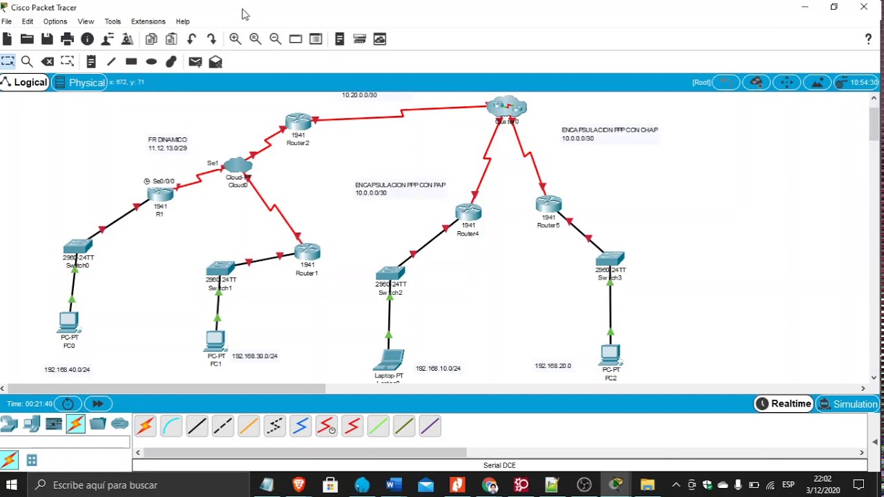 Practica de comunicaciones II (enrutamientos eigrp ospf, frame relay, y ...