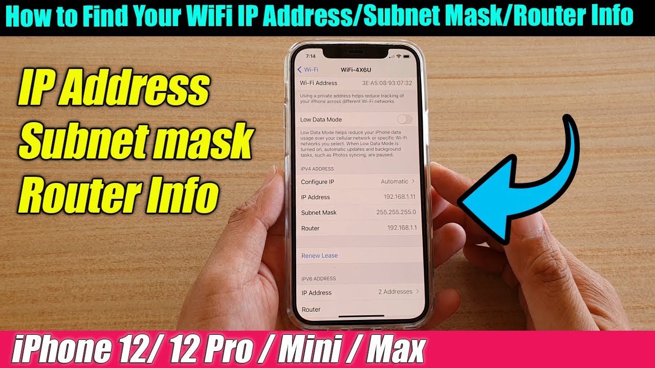 iPhone 12/12 Pro: How to Find Your WiFi IP Address/Subnet Mask/Router Info