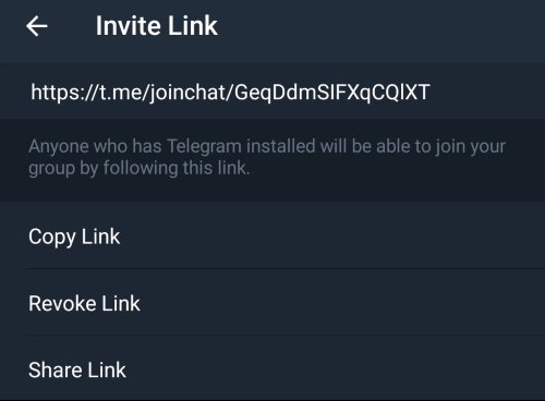 Telegram group share link